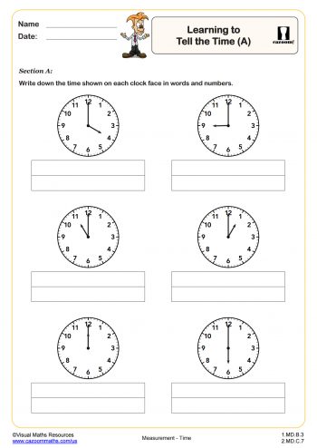 money math worksheet for 1st grade