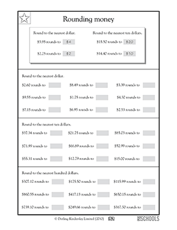 Rounding money | 5th grade Math Worksheet | GreatSchools