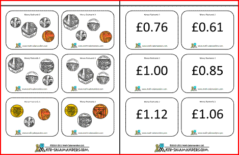 Money Worksheets UK