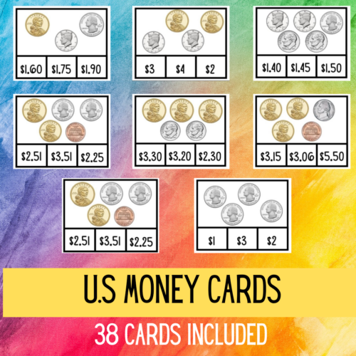 U.S Money Math Cards | Money Values | US Coins | Made By Teachers