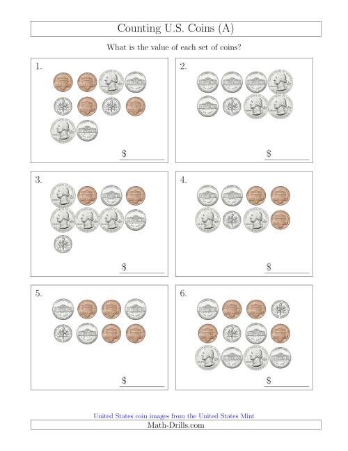 Counting U.S. Coins (A)