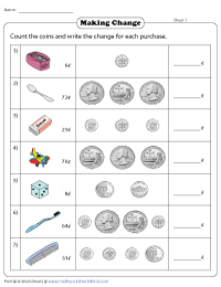 money worksheet for junior high