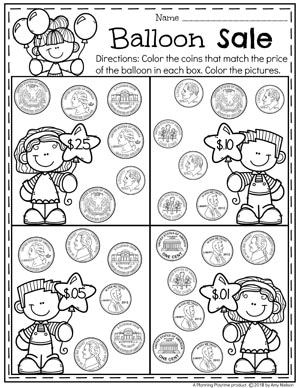 Money Worksheets - Planning Playtime