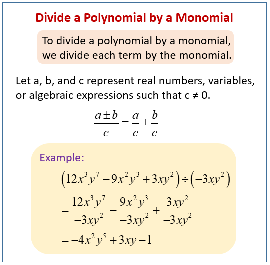 Divide Polynomial Worksheets (printable, online, answers, examples)
