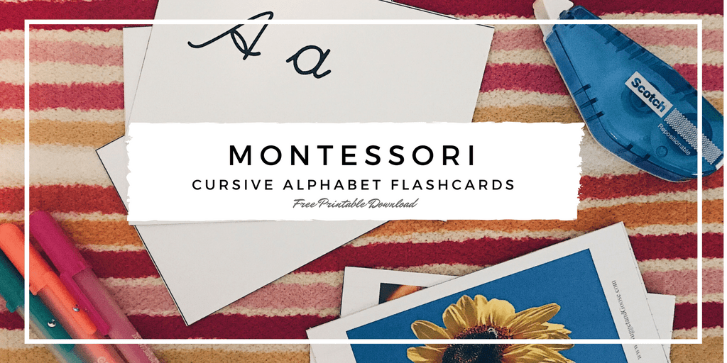 montessori alphabet flash cards printable
