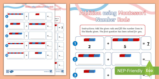 montessori worksheet