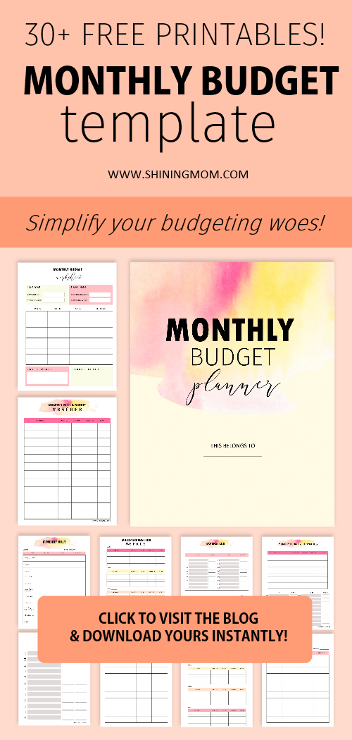 monthly budget planner worksheet