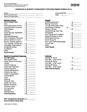 18 Printable Household Budget Spreadsheet Forms and Templates ...