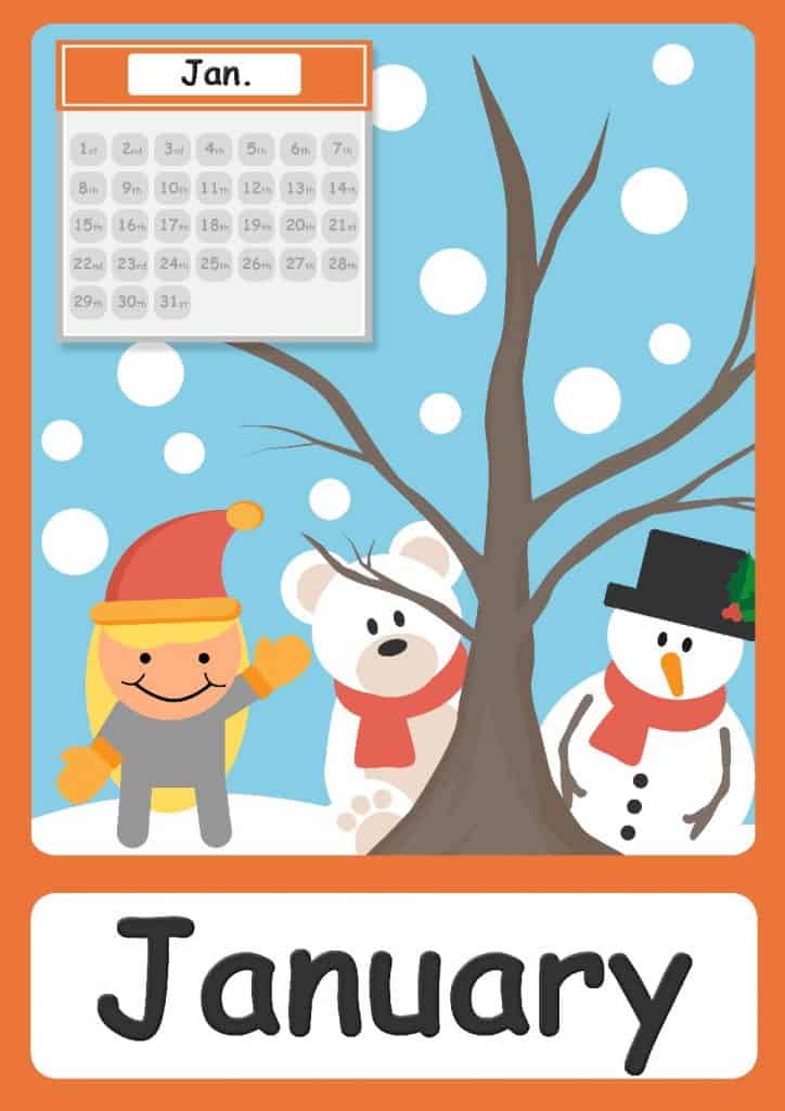 FREE Months of the year flashcards - Perfect for Kindergarten! - Worksheets Library free-months-of-the-year-flashcards-perfect-for-kindergarten-worksheets-library