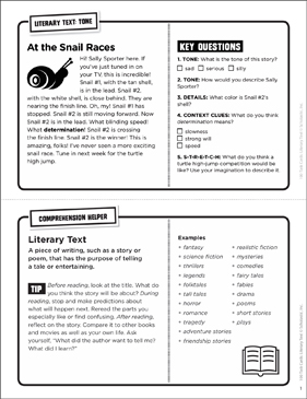 Tone and Mood Worksheets &  Lesson Plans | Scholastic