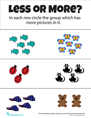 Less or More? | Interactive Worksheet 