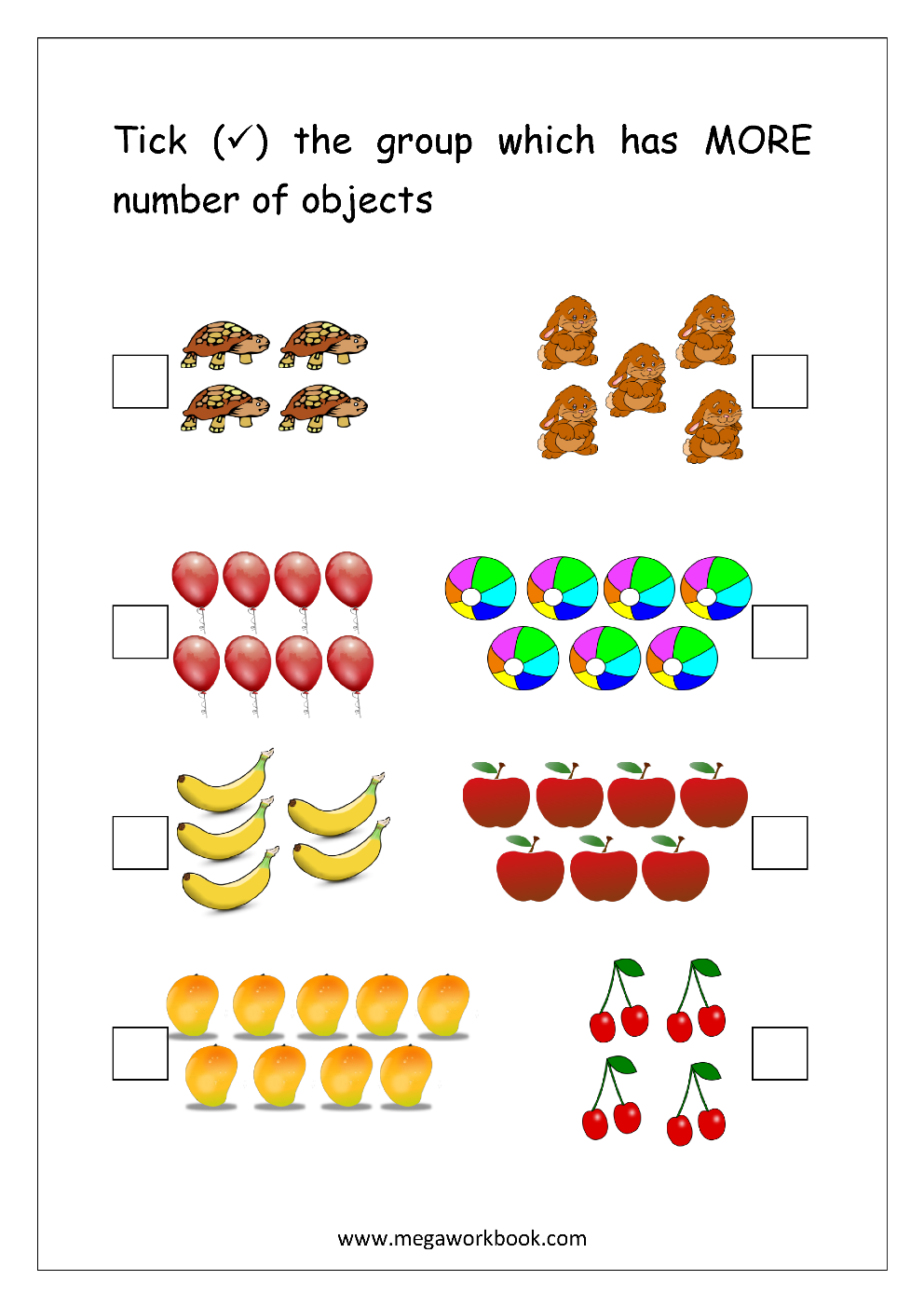 More And Less Worksheets - Greater Than Less Than Worksheets For ...