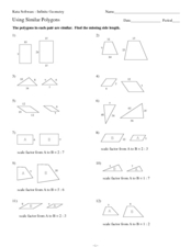 Using Similar Polygons Worksheet for 10th Grade | Lesson Planet
