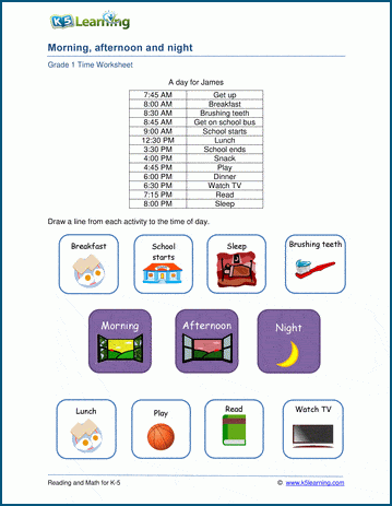 morning math worksheet