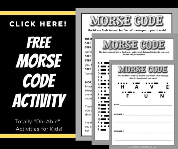 Morse Code for Kids Little Bins for Little Hands Worksheets Library