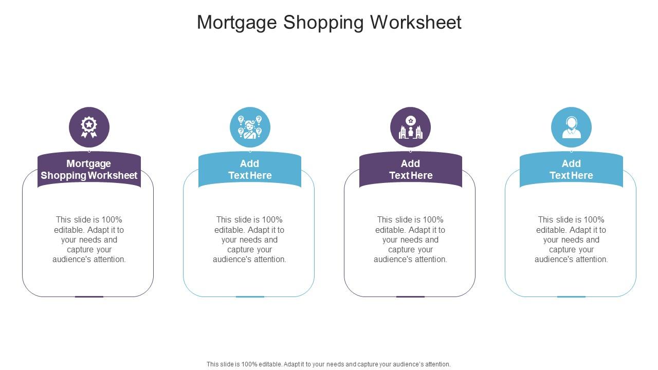 mortgage shopping worksheet
