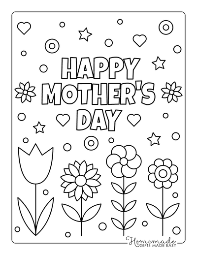 Free Printable Mothers Day Coloring Pages for Kids