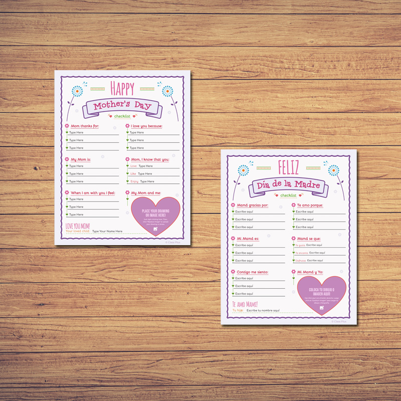 Mother’s Day Checklist Cards | Google Slides BUNDLE