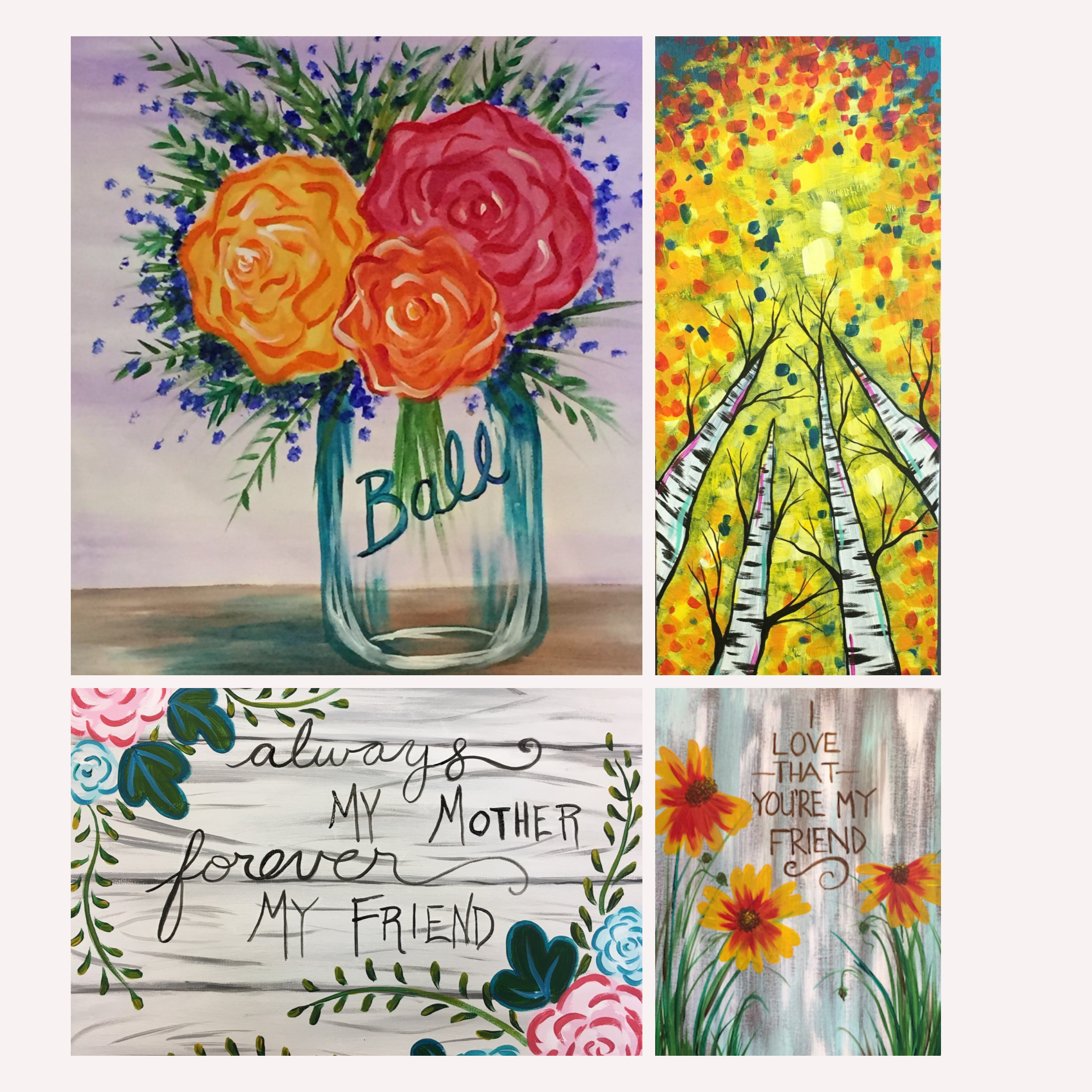 mother s day painting on canvas