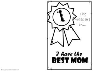 FREE Printable Homemade Mothers Day Cards to Color pdf