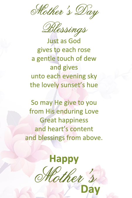 mother s day readings for church