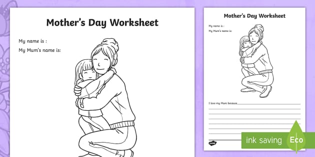 mother s day worksheet