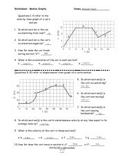 Kami Export - motion graph worksheet.pdf - Worksheet: Motion ...