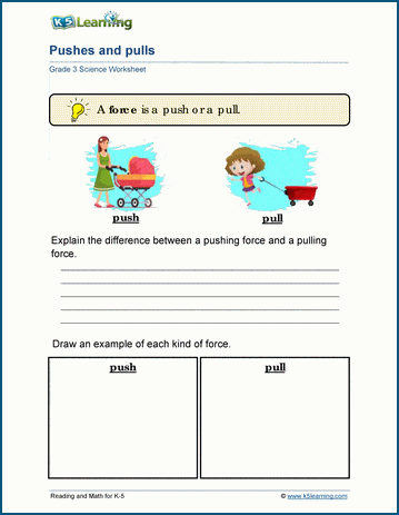 Force and Motion Worksheets | Worsheets library