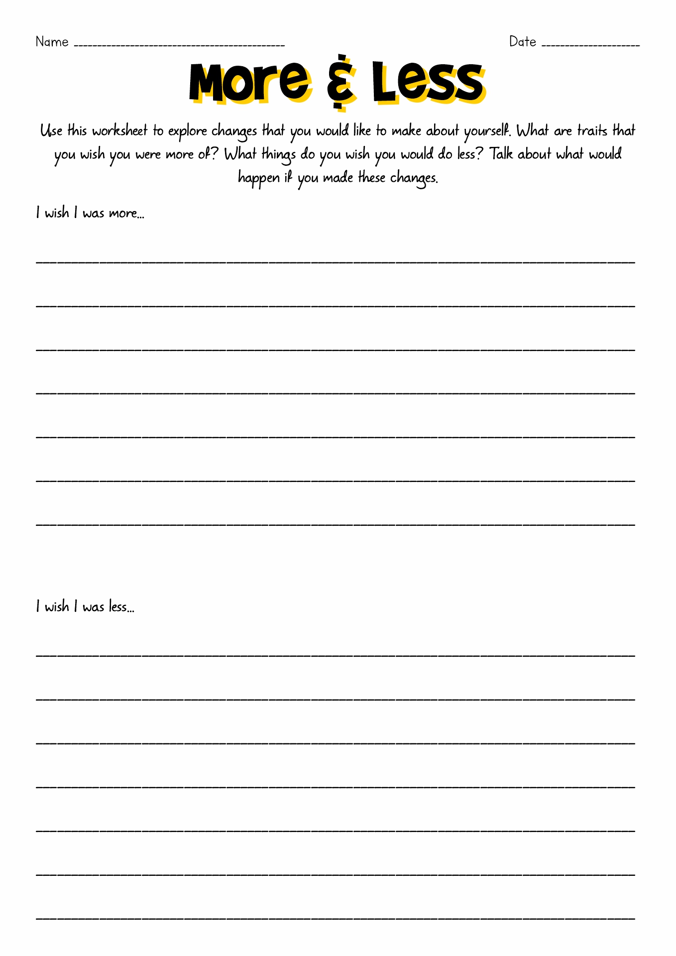 20 Self -Motivation Worksheet - Free PDF at worksheeto.com