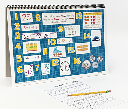 1st Grade Math Spiral Review Center