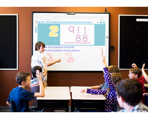 5th Grade Math Spiral Review for Interactive Whiteboard