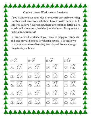 mouth of the cursive writing worksheet