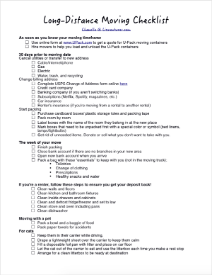 moving checklist printable template