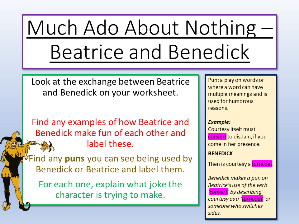 Much Ado About Nothing Beatrice and Benedick - EnglishGCSE.co.uk
