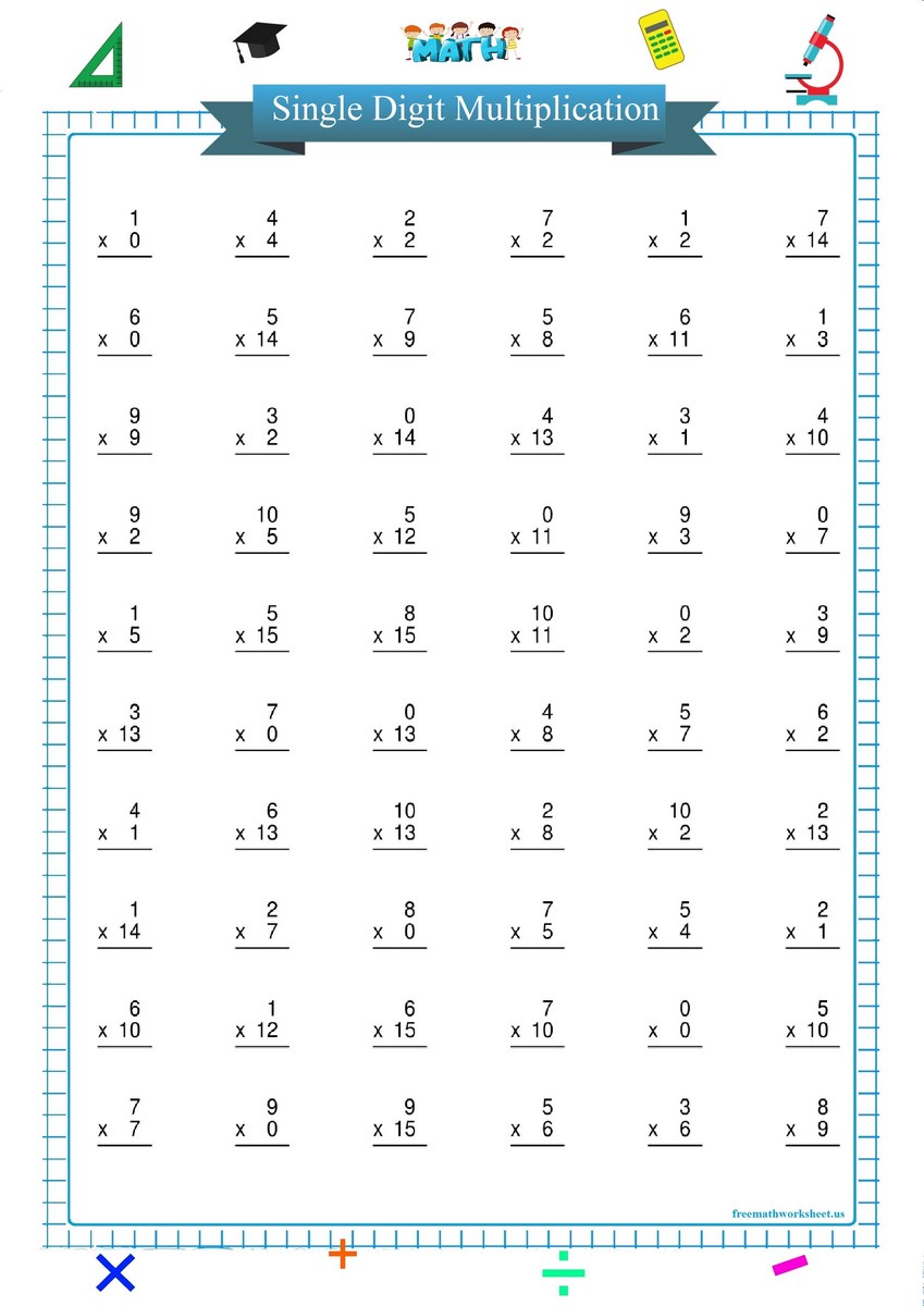 Multiplication worksheets