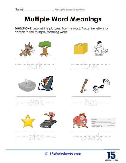 Multiple Word Meanings Worksheets - 15 Worksheets Library