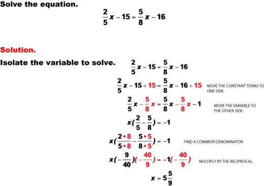 Multi-step equations