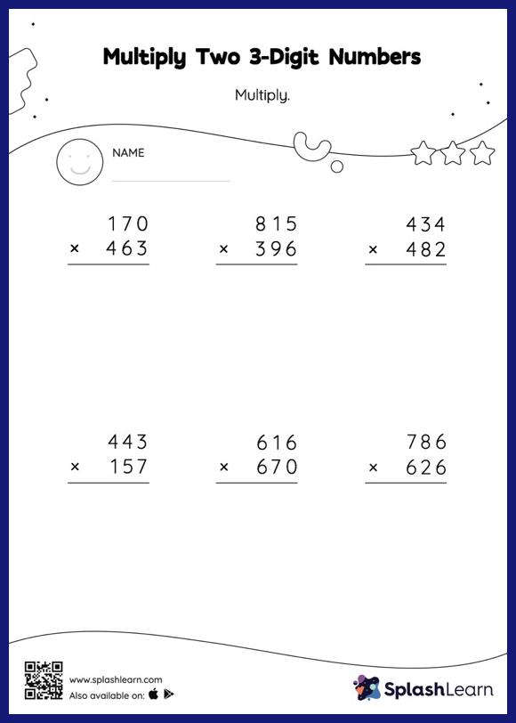 Multiplication Worksheets for 5th Graders Online - SplashLearn