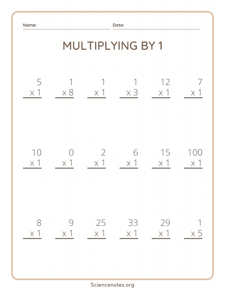 Multiplication Worksheets