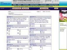 Ratio Word Problems: Multiple Choice Worksheet for 5th - 8th Grade ...