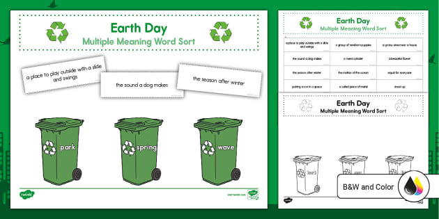 multiple meaning words first grade