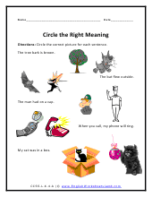 multiple meaning worksheet 2nd grade