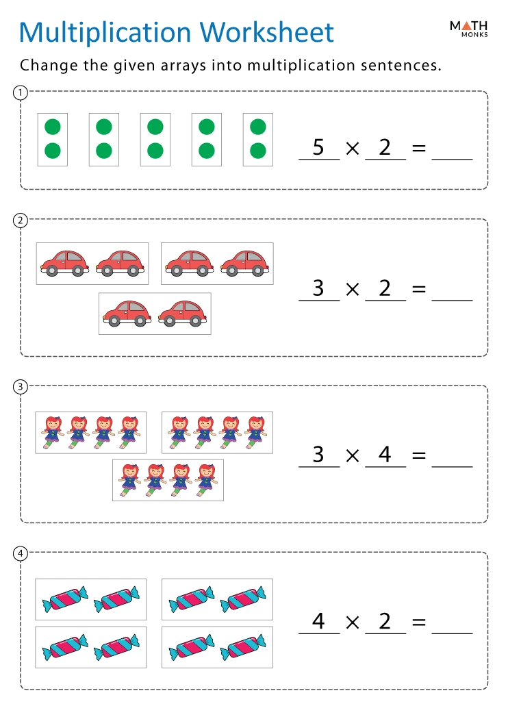 2nd Grade Multiplication Worksheets - Math Monks