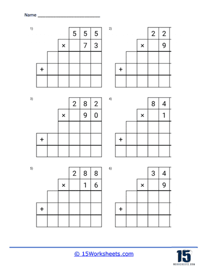 Free multiplication algorithm worksheet, Download Free multiplication ...