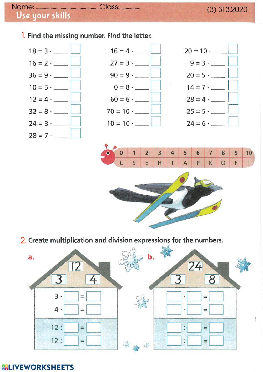 The relationship between multiplication and division - Year 2 ...
