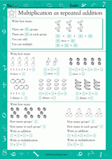 Multiplication as Repeated Addition Worksheet (Grade 2 ... - Worksheets ...