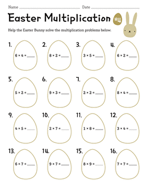 multiplication by 4 worksheet