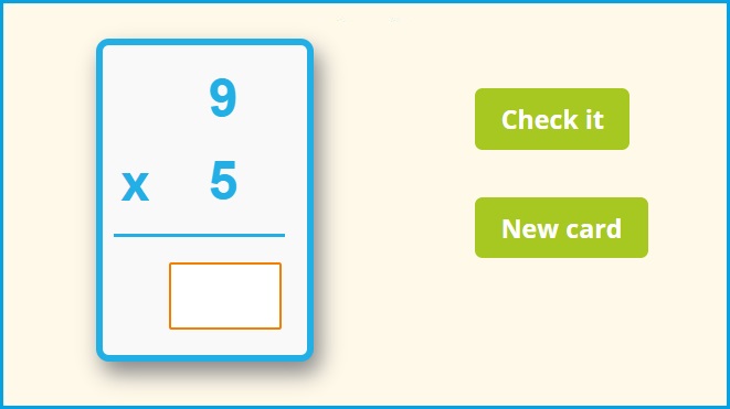 Multiplication Flash Cards Online 0-12 + Printables