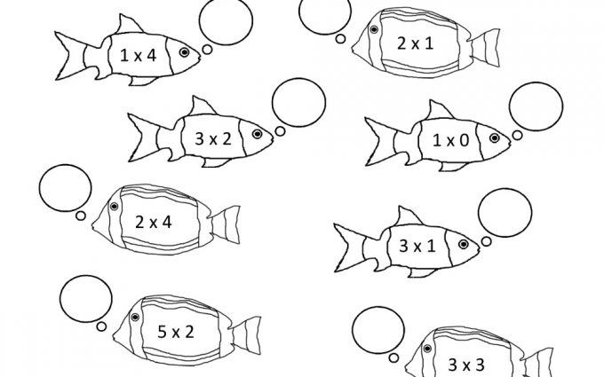 multiplication coloring worksheet grade 3