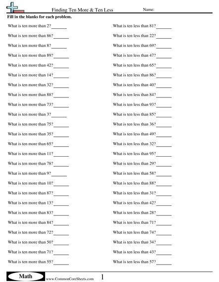 Math Drills Worksheets | Free - Distance Learning, worksheets and ...